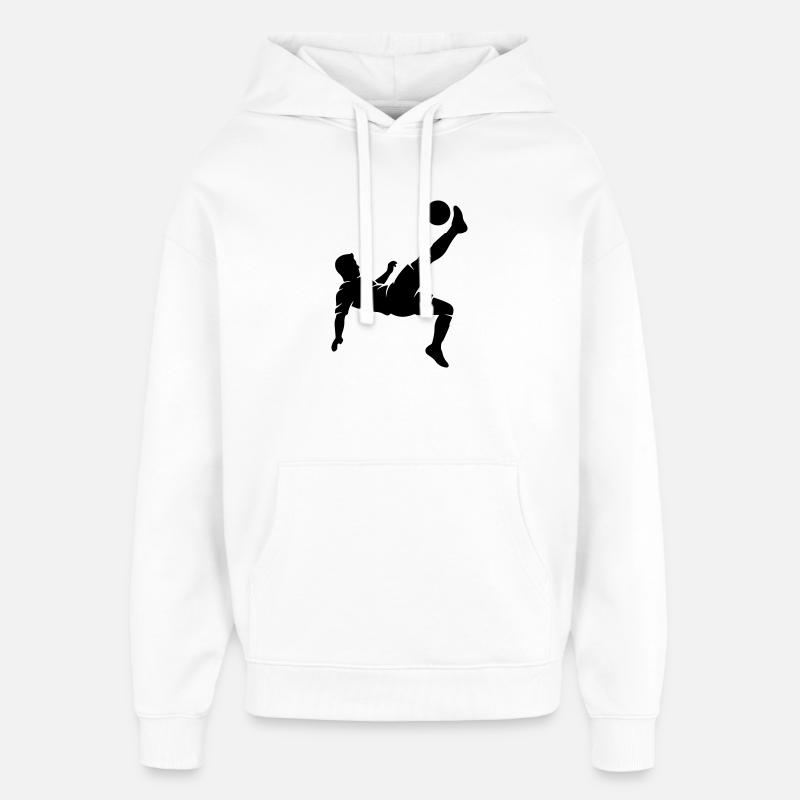Bicyclette du footballeur - Sweat à capuche unisexe Stanley/Stella Oversized - blanc