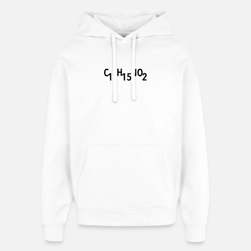 3,4-méthylènedioxy-N-méthylamphétamine - Sweat à capuche unisexe Stanley/Stella Oversized - blanc