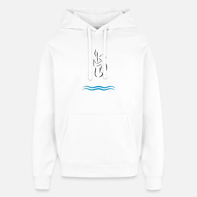 Saut de tour - Sweat à capuche unisexe Stanley/Stella Oversized - blanc