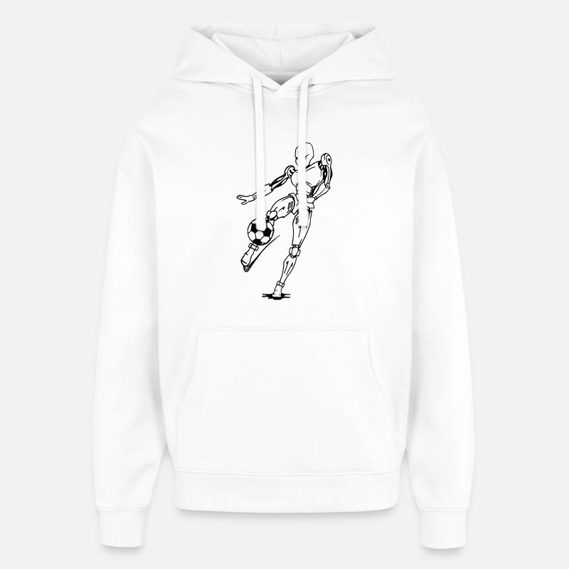 Kick it! - Sweat à capuche unisexe Stanley/Stella Oversized - blanc