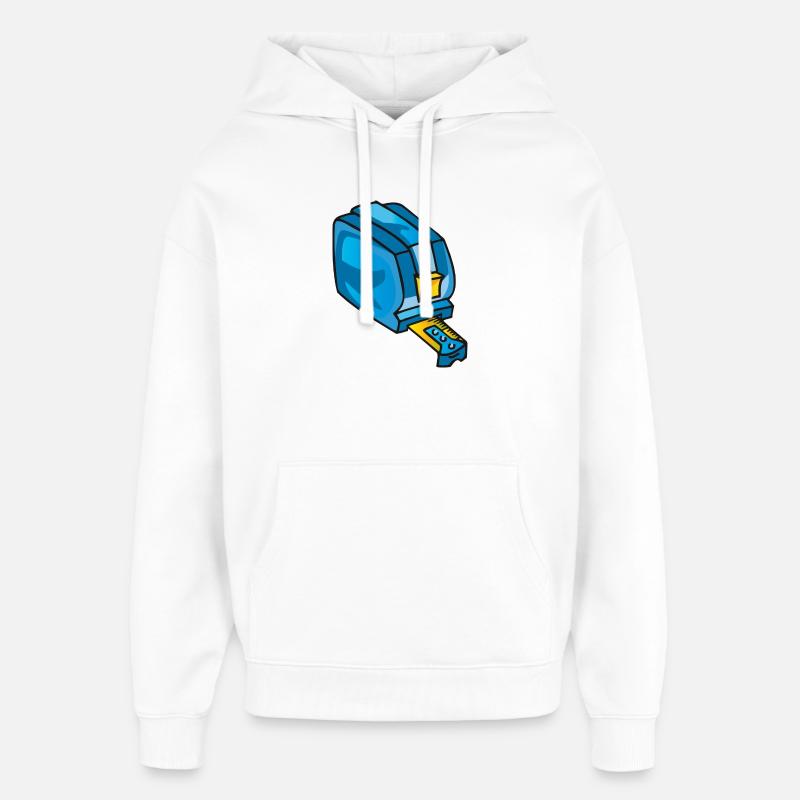 Rollmeter, tool, Compteur de rouleaux - Oversized Unisex Hoodie von Stanley/Stella - Weiß