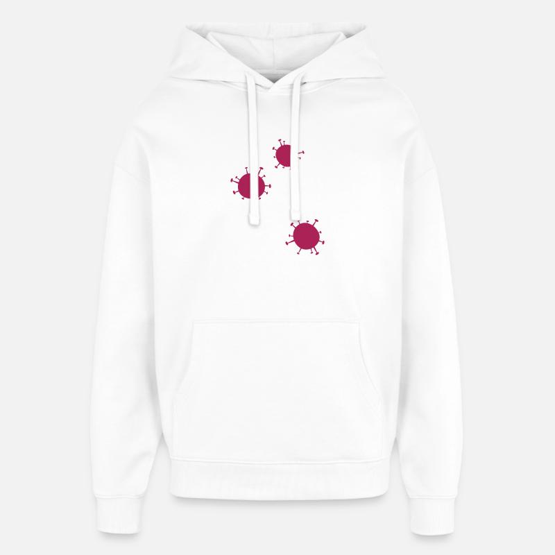 Virus Little Virus - Sweat à capuche unisexe Stanley/Stella Oversized - blanc