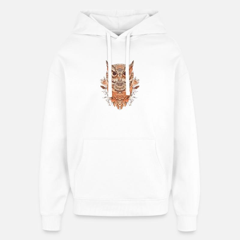 Hibou modèle - Sweat à capuche unisexe Stanley/Stella Oversized - blanc