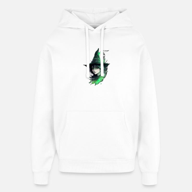 Sorcière - Sweat à capuche unisexe Stanley/Stella Oversized - blanc