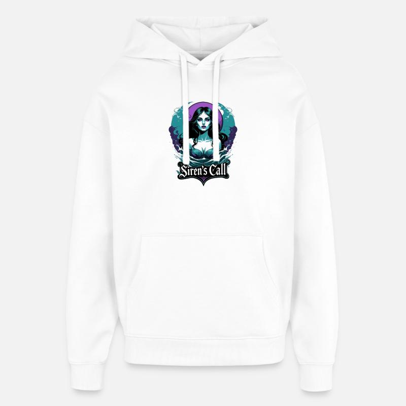 Appel de la sirène - Sweat à capuche unisexe Stanley/Stella Oversized - blanc