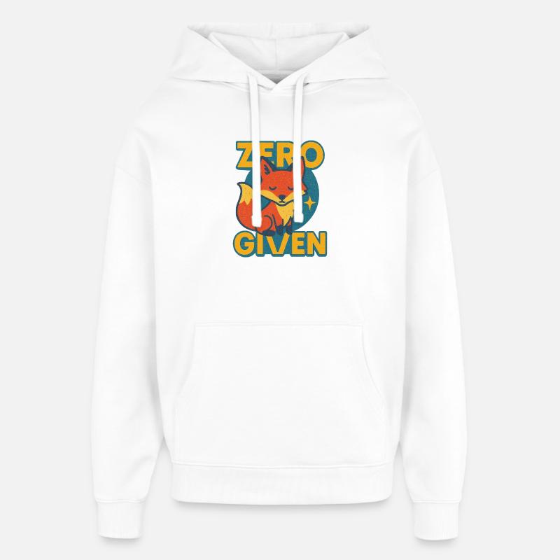 Zero Fox mit Logo - Oversized Unisex Hoodie von Stanley/Stella - Weiß