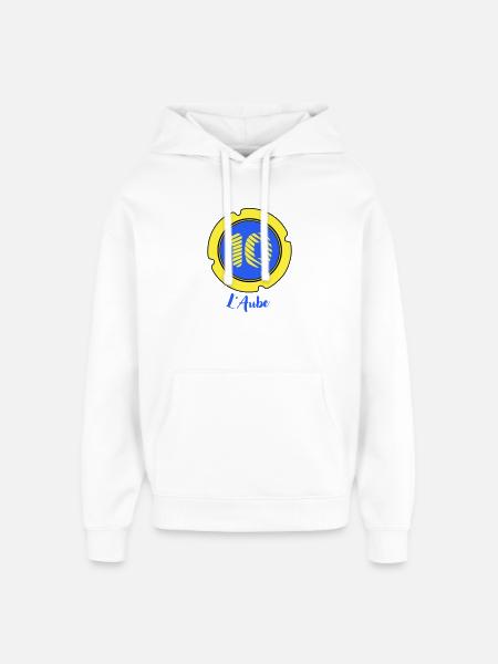 Logo of the Aube department 10 - Oversized Unisex Hoodie by Stanley/Stella - white