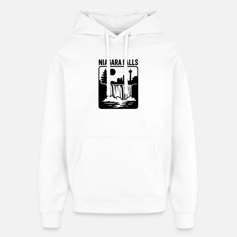 Niagara Falls Falls Canada Vacances Loisirs - Sweat à capuche unisexe Stanley/Stella Oversized - blanc