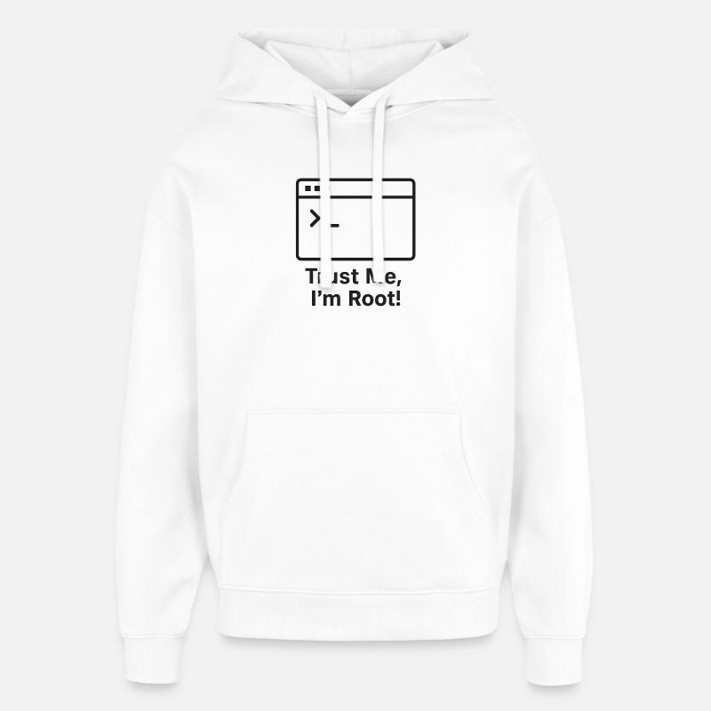 Croyez-moi, je suis Root - Sweat à capuche unisexe Stanley/Stella Oversized - blanc