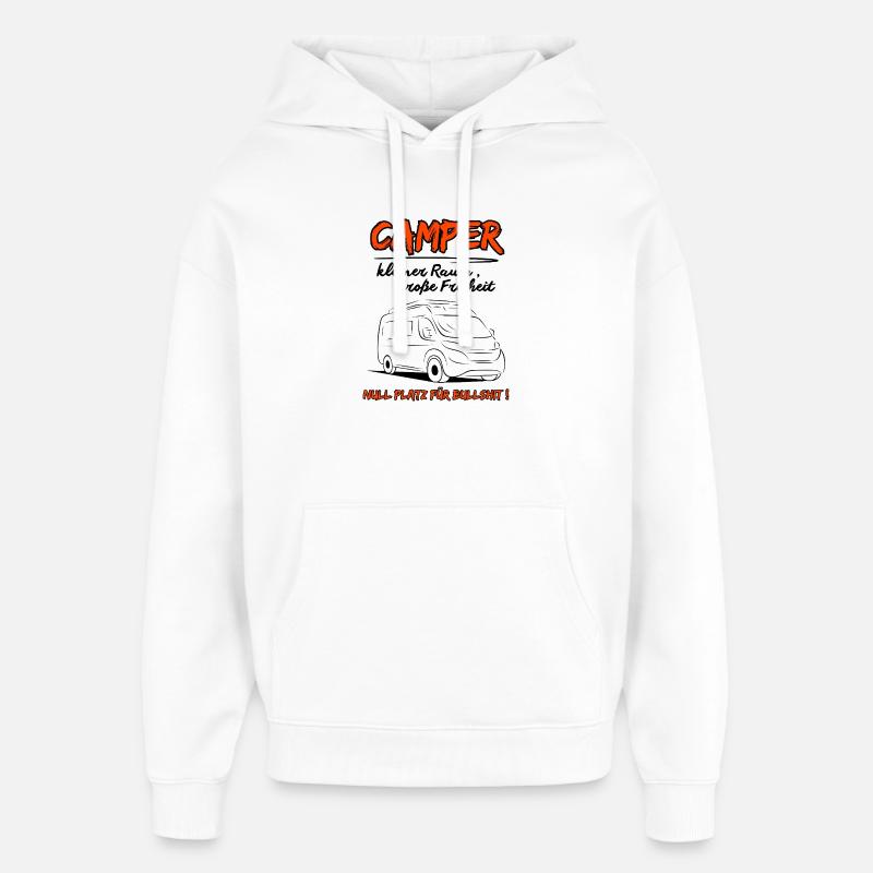 Déclaration du camping-car - Sweat à capuche unisexe Stanley/Stella Oversized - blanc