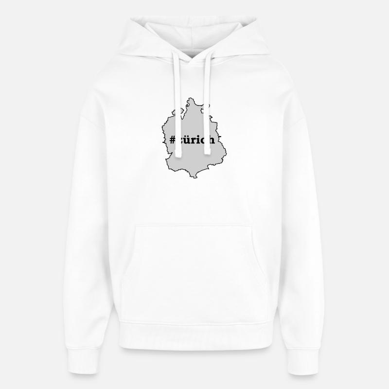 Université des sciences appliquées de Zurich - Sweat à capuche unisexe Stanley/Stella Oversized - blanc