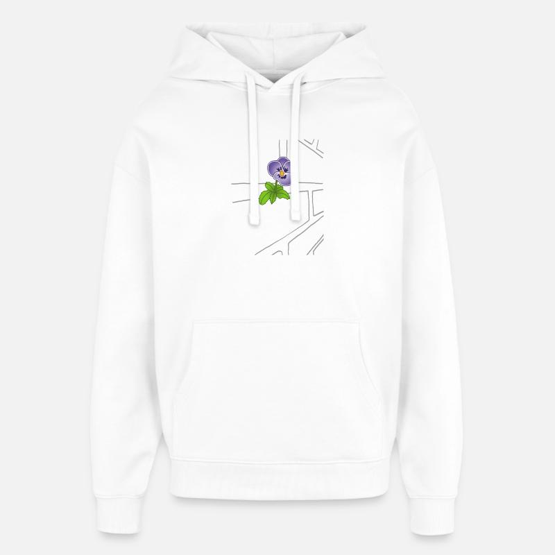Le triomphe de la nature - Sweat à capuche unisexe Stanley/Stella Oversized - blanc