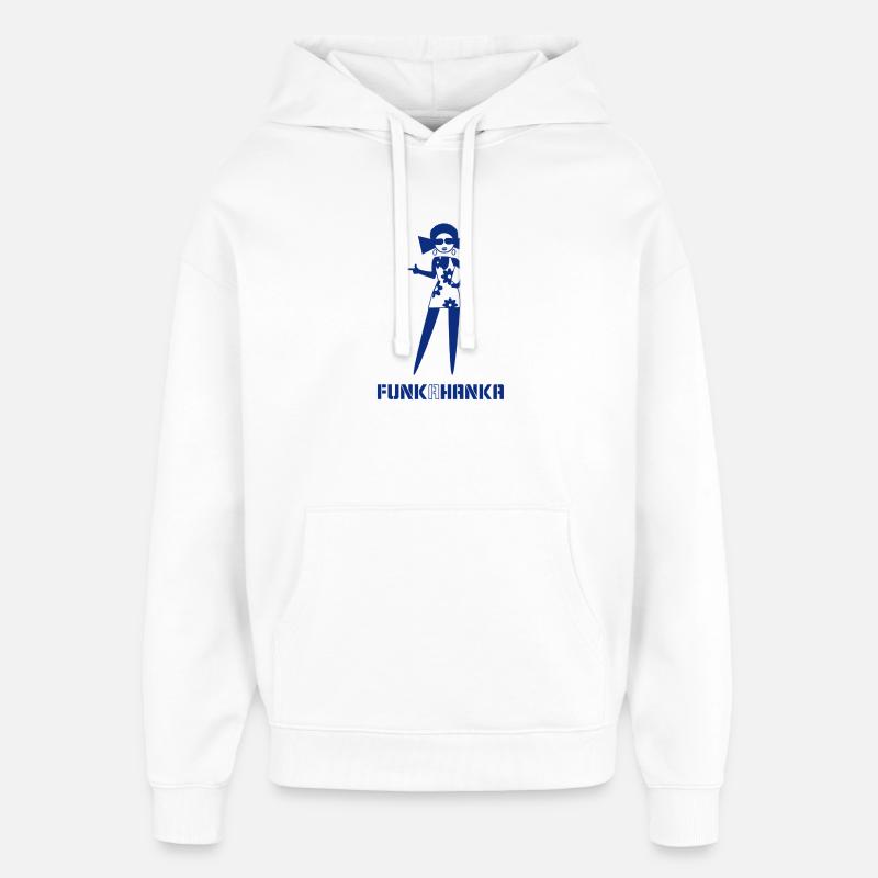 FUNK A HANKA - Sweat à capuche unisexe Stanley/Stella Oversized - blanc