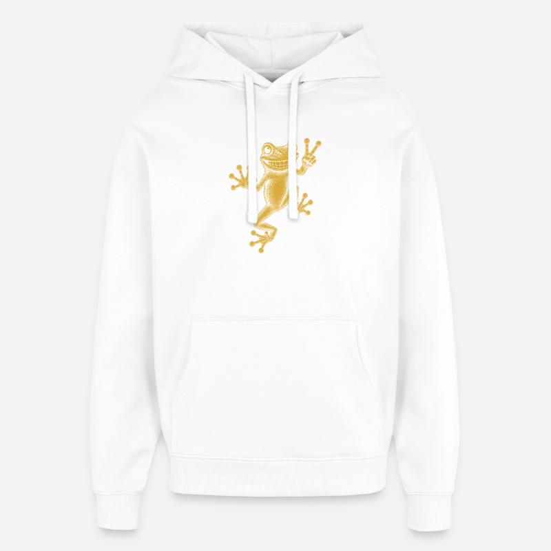 rainette - Sweat à capuche unisexe Stanley/Stella Oversized - blanc
