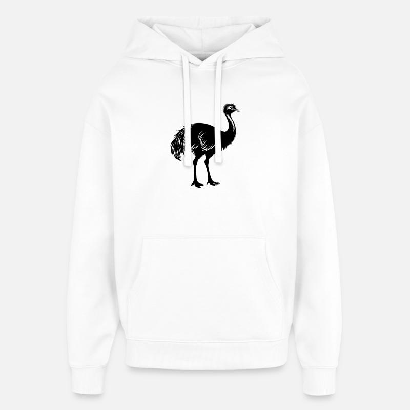 Emu - Sweat à capuche unisexe Stanley/Stella Oversized - blanc