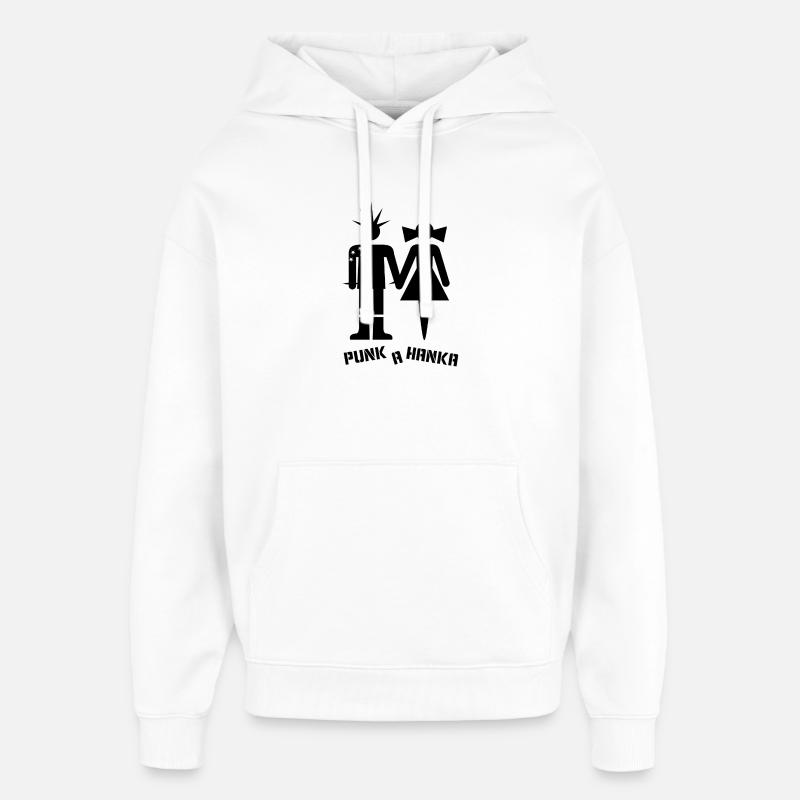 PUNK A HANKA - Sweat à capuche unisexe Stanley/Stella Oversized - blanc