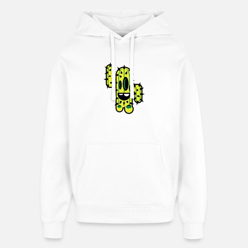 cactus nature comique - Sweat à capuche unisexe Stanley/Stella Oversized - blanc