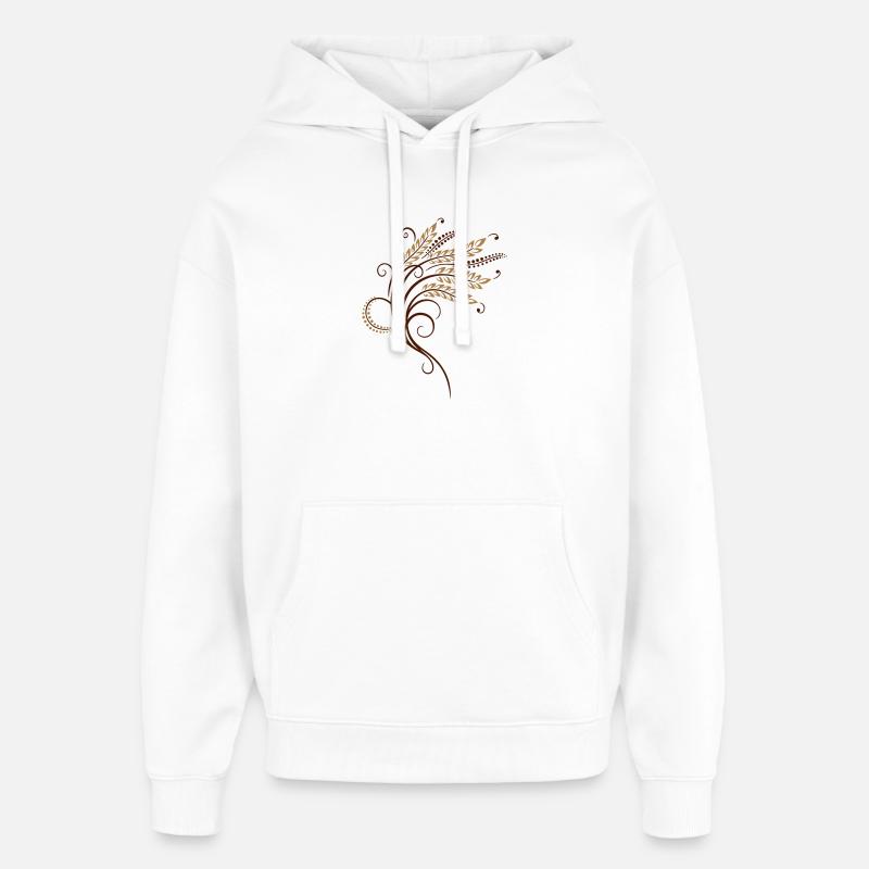 Oreilles délicates de maïs - Sweat à capuche unisexe Stanley/Stella Oversized - blanc