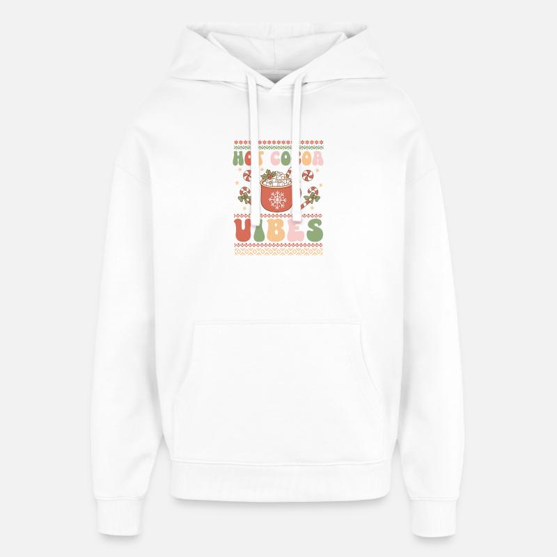 Pull de Noël moche - Sweat à capuche unisexe Stanley/Stella Oversized - blanc