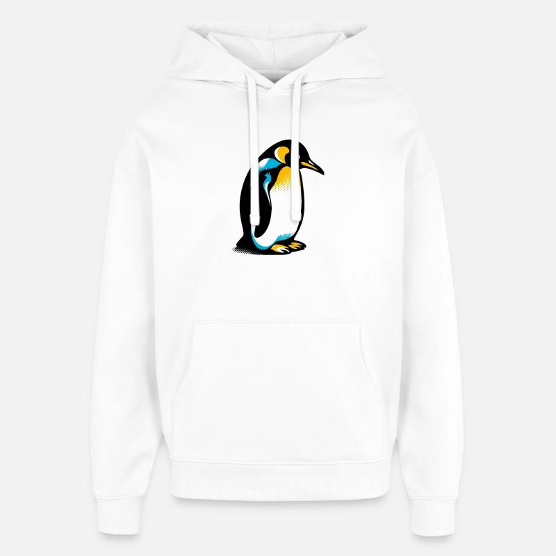 Pingouin - Sweat à capuche unisexe Stanley/Stella Oversized - blanc