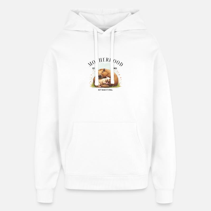La maternité – mais faites-la chiller - Sweat à capuche unisexe Stanley/Stella Oversized - blanc