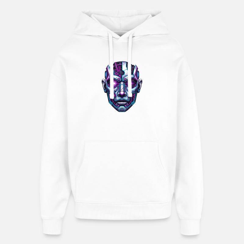 Tête d’espace - Sweat à capuche unisexe Stanley/Stella Oversized - blanc