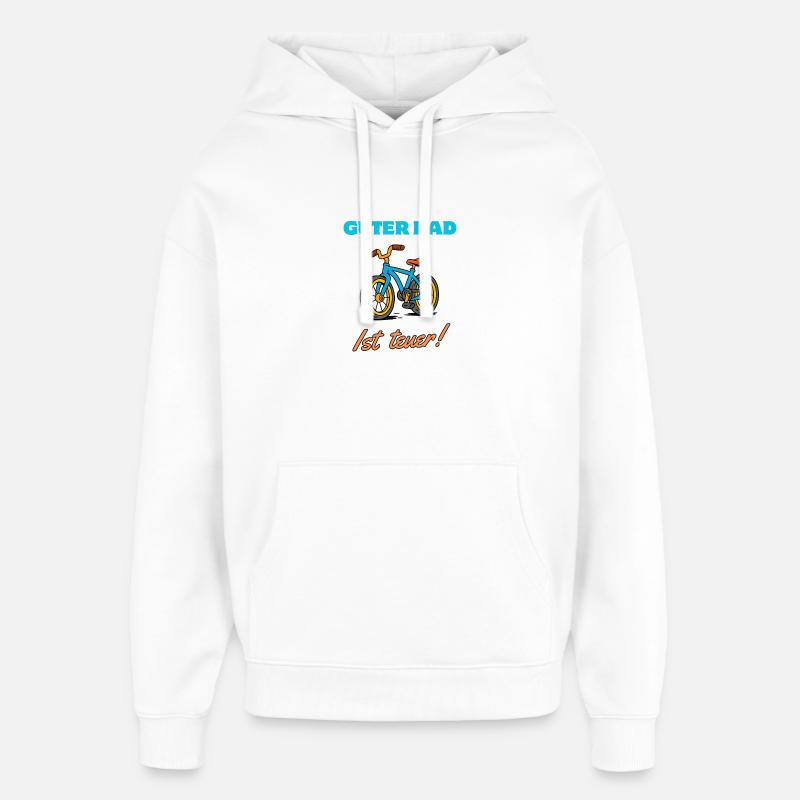 Bonne roue Dire cher Vélo - Sweat à capuche unisexe Stanley/Stella Oversized - blanc