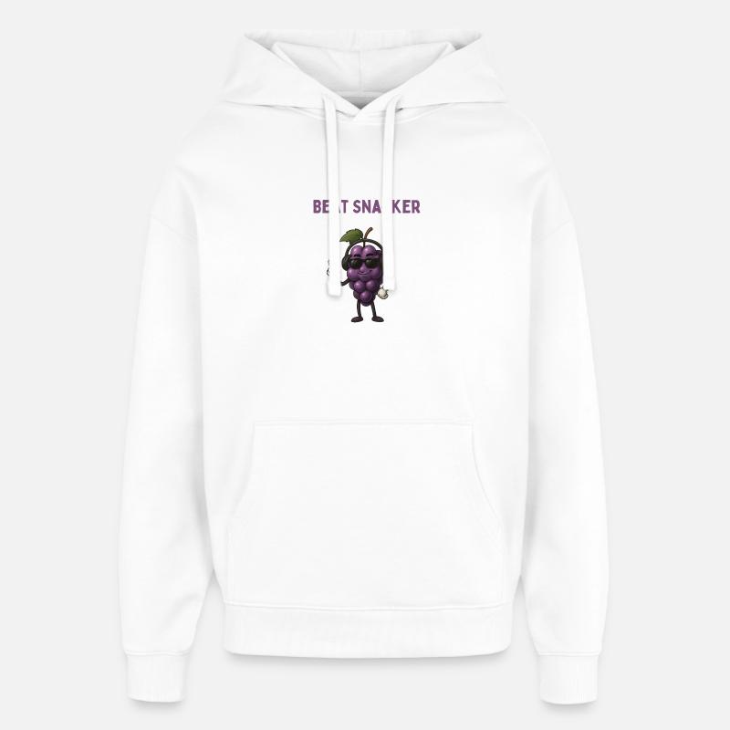 Casques Beat Snacker Grape - Sweat à capuche unisexe Stanley/Stella Oversized - blanc