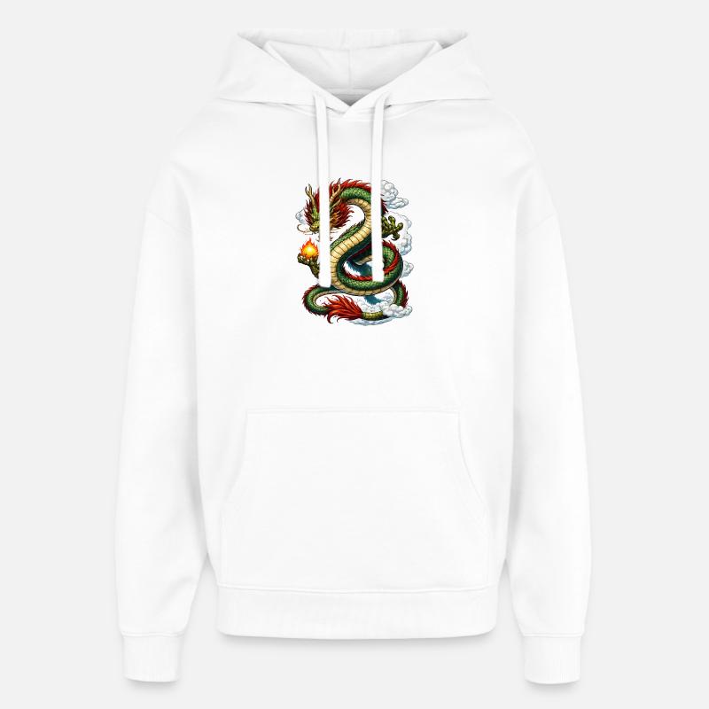 Dragon Comic - Sweat à capuche unisexe Stanley/Stella Oversized - blanc