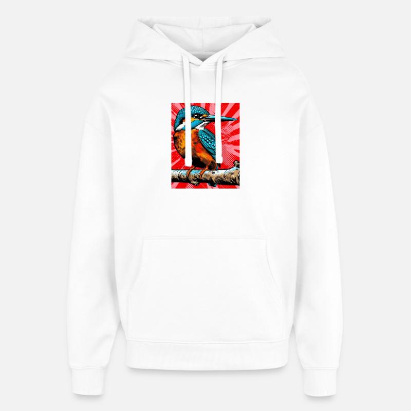 martin-pêcheur - Sweat à capuche unisexe Stanley/Stella Oversized - blanc