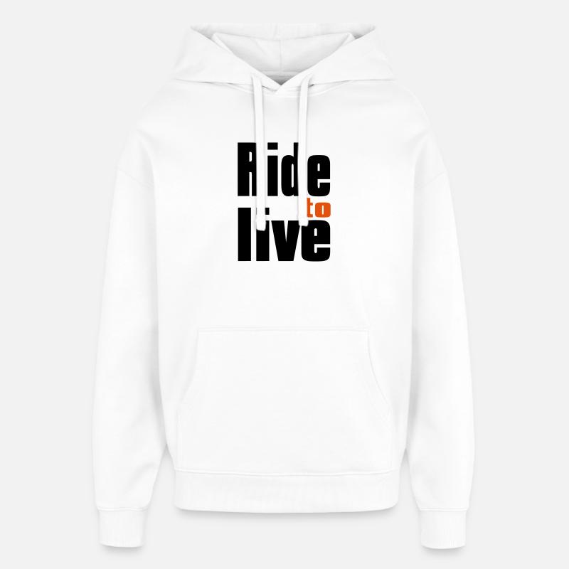 Bikers - Sweat à capuche unisexe Stanley/Stella Oversized - blanc