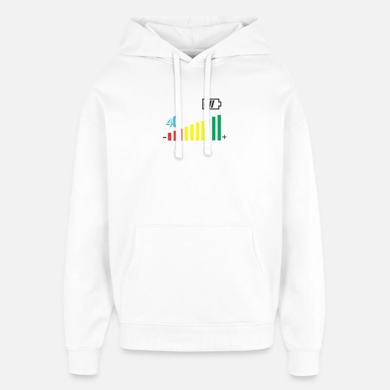 Coverage level - Oversized Unisex Hoodie by Stanley/Stella - white