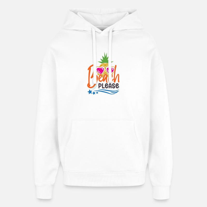 Strand bitte - Oversized Unisex Hoodie von Stanley/Stella - Weiß