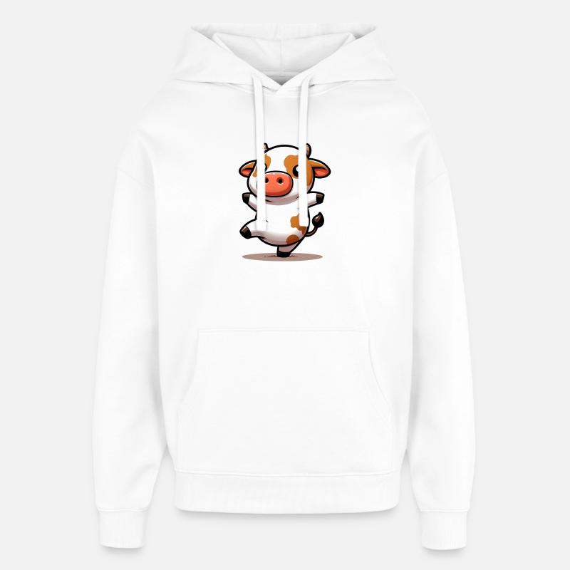 Vache - Sweat à capuche unisexe Stanley/Stella Oversized - blanc