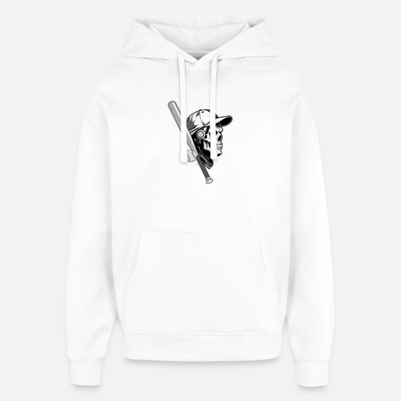 BASEBALL-HACKFLEISCH - Oversized Unisex Hoodie von Stanley/Stella - Weiß