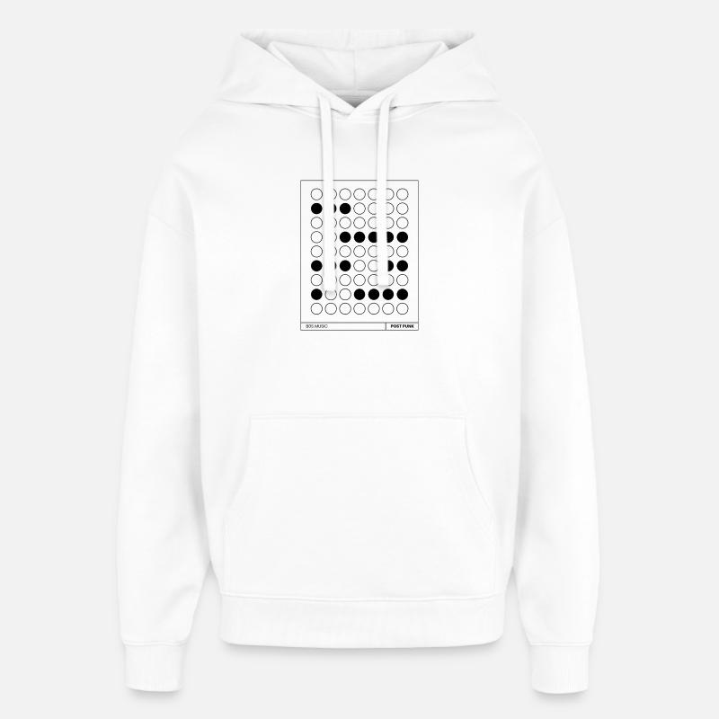 affiche de musique post punk. - Sweat à capuche unisexe Stanley/Stella Oversized - blanc