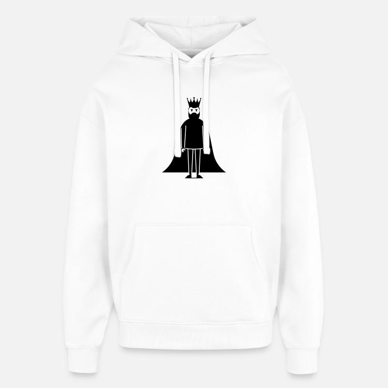 Symbole du roi - Sweat à capuche unisexe Stanley/Stella Oversized - blanc