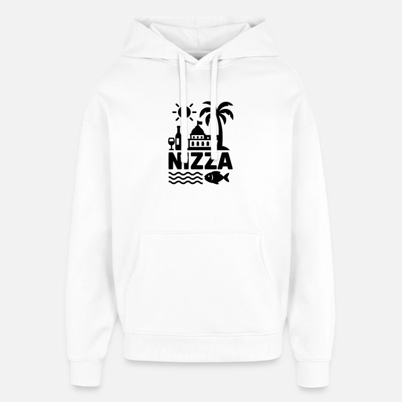 Gentil - Sweat à capuche unisexe Stanley/Stella Oversized - blanc