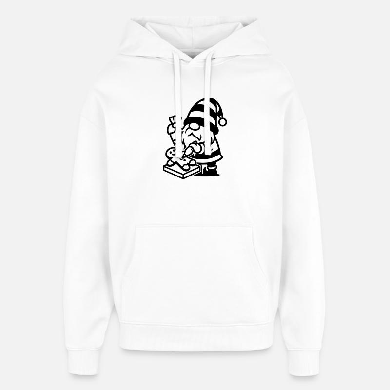 Gingerbread Baking Gnome - Oversized Unisex Hoodie by Stanley/Stella - white