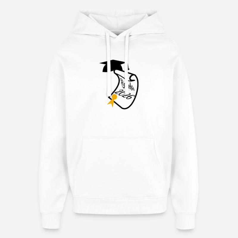 Baccalauréat 2026 - Sweat à capuche unisexe Stanley/Stella Oversized - blanc