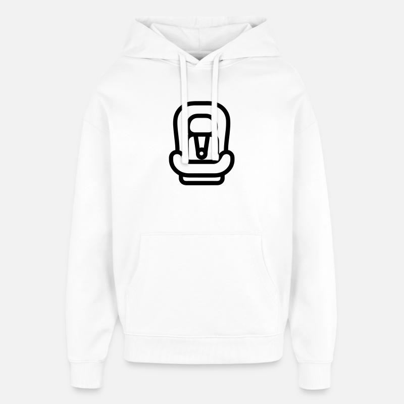 siège auto bébé - Sweat à capuche unisexe Stanley/Stella Oversized - blanc