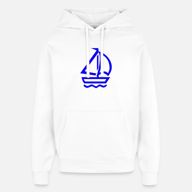 Sail - Oversized Unisex Hoodie by Stanley/Stella - white