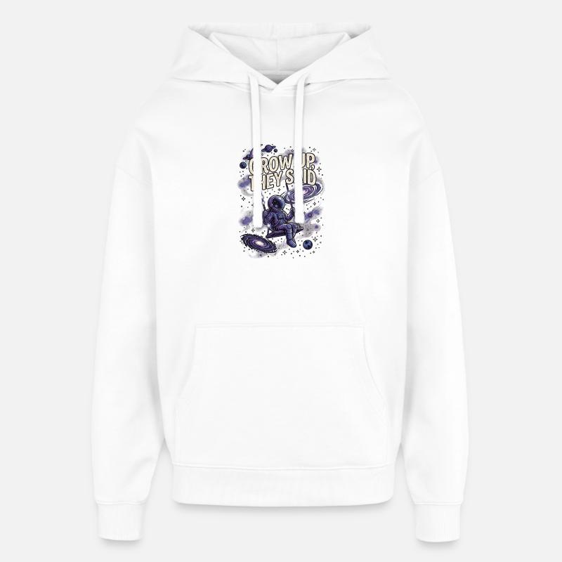 Grandir - Sweat à capuche unisexe Stanley/Stella Oversized - blanc