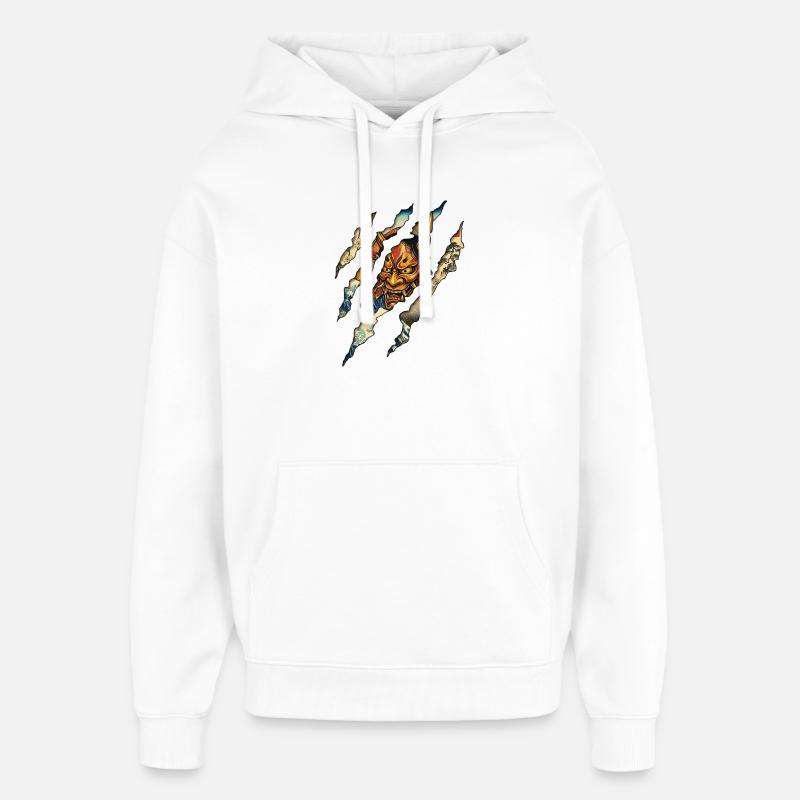 Samurai Claw - Oversized Unisex Hoodie von Stanley/Stella - Weiß
