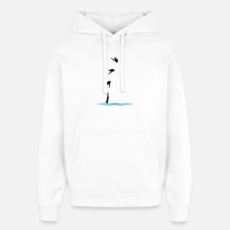 Saut de tour - Sweat à capuche unisexe Stanley/Stella Oversized - blanc