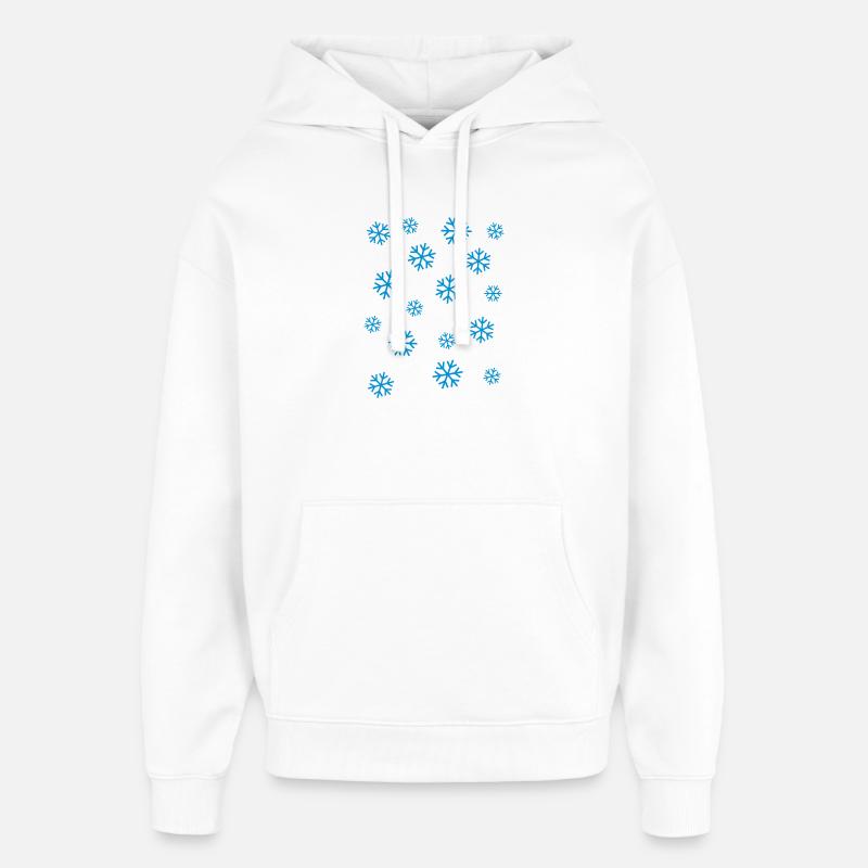 neige - Sweat à capuche unisexe Stanley/Stella Oversized - blanc