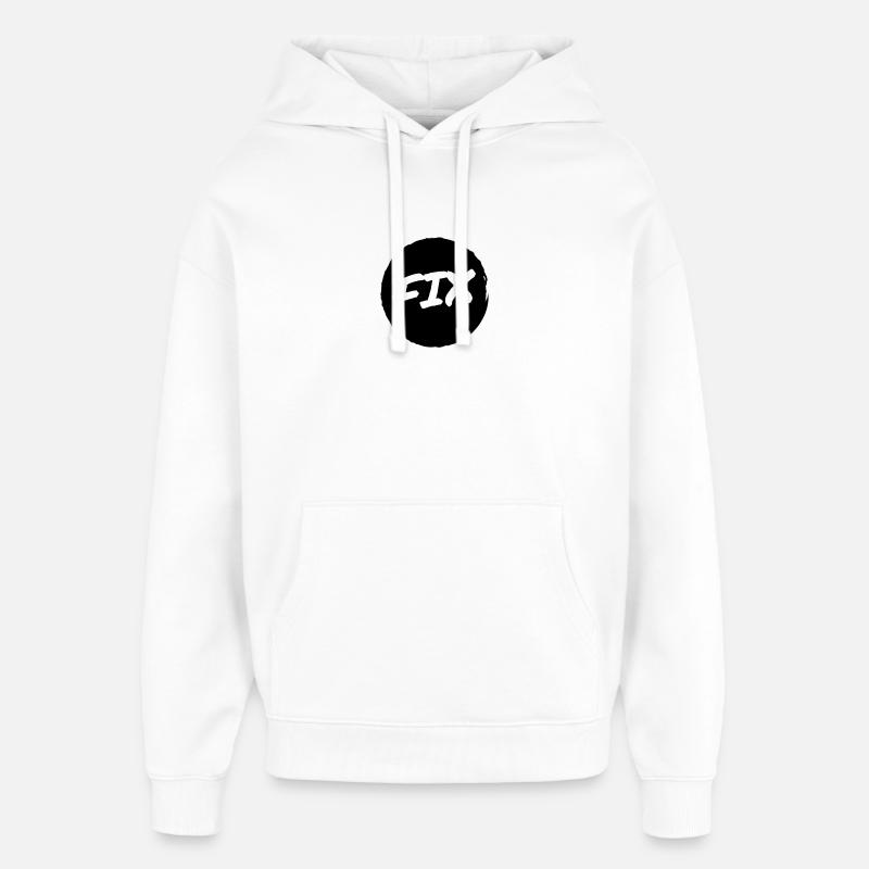 Fix - 100% sicher, fix hoit Oida ;-) - Oversized Unisex Hoodie von Stanley/Stella - Weiß