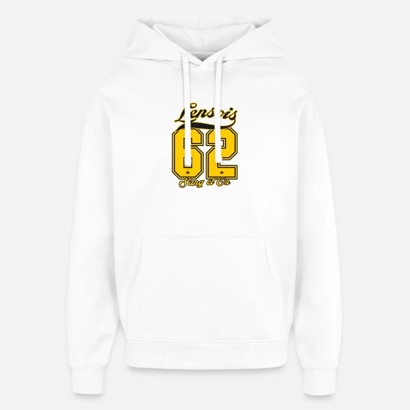 62 Lensois - Sweat à capuche unisexe Stanley/Stella Oversized - blanc