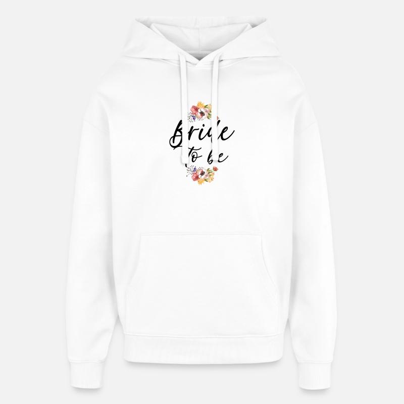 Fiançailles de mariage nuptial - Sweat à capuche unisexe Stanley/Stella Oversized - blanc