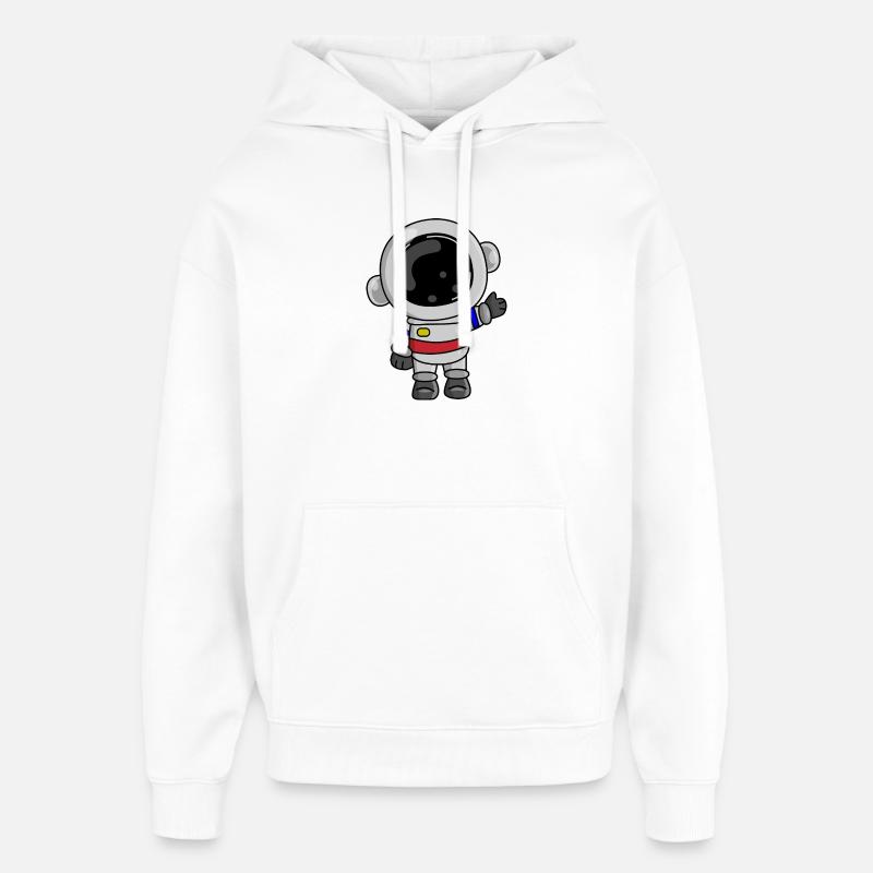 Astronaute Cosmos Spaceman Space - Sweat à capuche unisexe Stanley/Stella Oversized - blanc